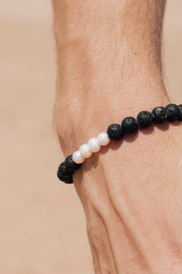 Lava Pearl Bracelet