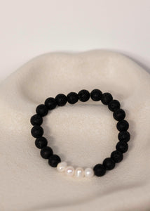 Lava Pearl Bracelet